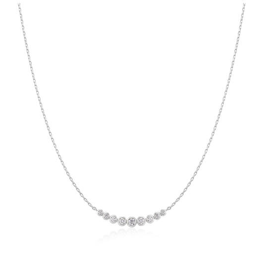  Luna Gaze - Gliederketten - Silber / Rhodiniert - Zirkonia - 45cm
